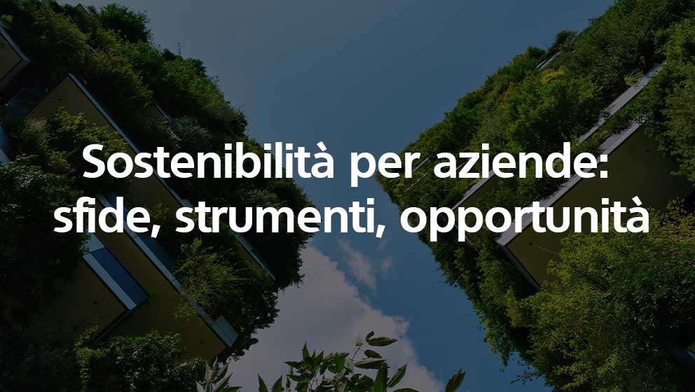 Sostenibilità per aziende: sfide, strumenti, opportunità