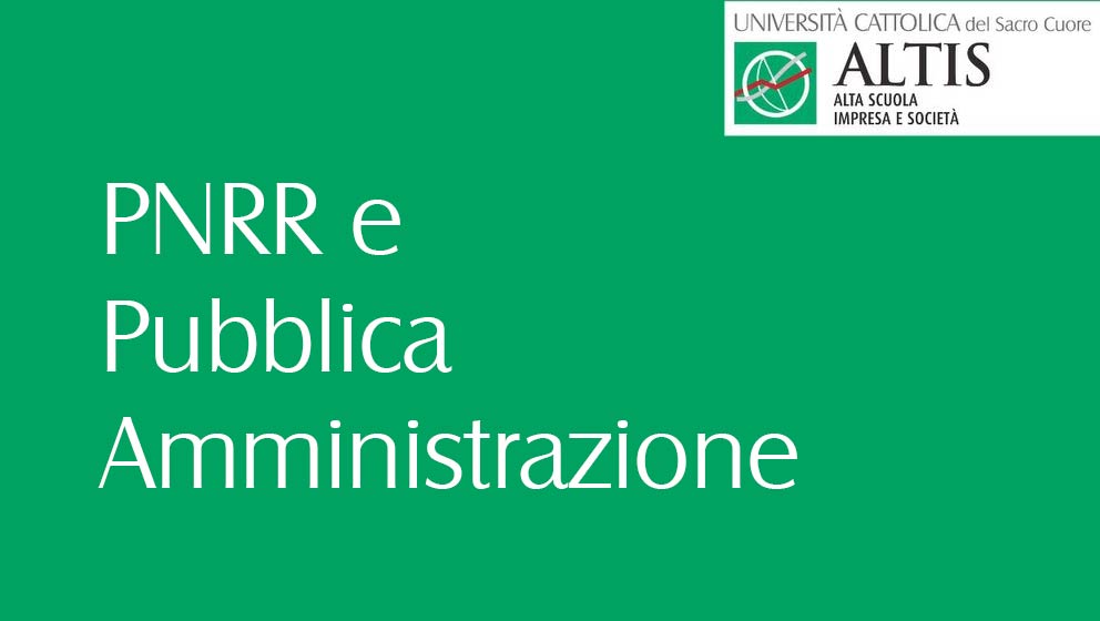 PNRR e Pubblica Amministrazione