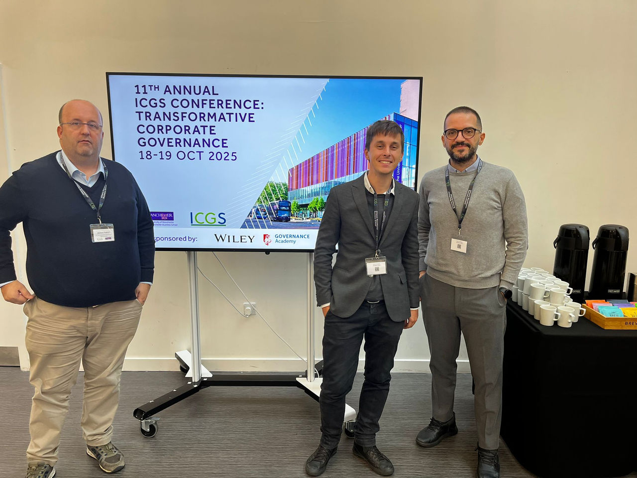 Da sinistra, Matteo Pedrini, Vittorio Capitani, Marco Minciullo